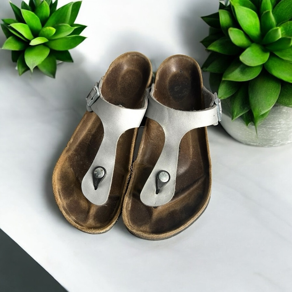 Birkenstock Gizeh Sandals - Silver - EU 40 (US Women’s 9–9.5)